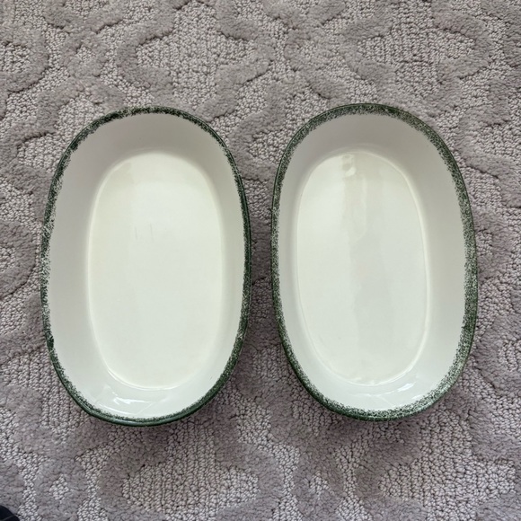 Vintage Alco Industries Apple Garden Stoneware 7x4.5" Ramekin Bowl Hand Painted - Picture 5 of 5